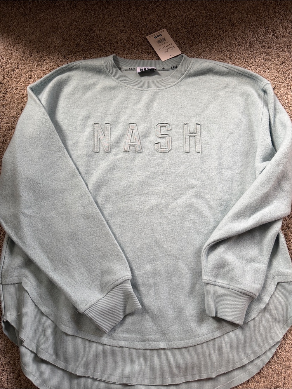 Ash Pastel Blue NASH Crewneck Sweater